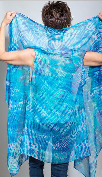 Karen Rose - Chiffon Shibori vest