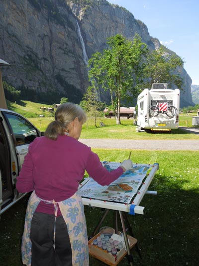 Painting on location Painting on location